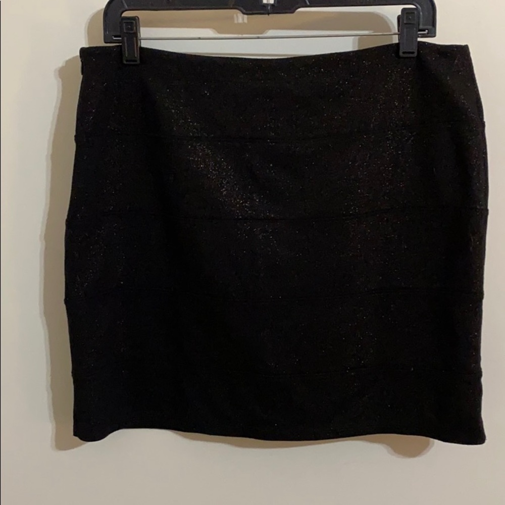 Gold & Black Mini Skirt